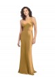 Stretch Satin One Shoulder Long Sleeveless Formal Evening Gown / Prom Dress / Bridesmaid Dress Norwich