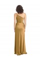 Stretch Satin One Shoulder Long Sleeveless Formal Evening Gown / Prom Dress / Bridesmaid Dress Norwich