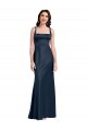 Low Back Stretch Satin Square Neck Long Sleeveless Formal Evening Gown / Prom Dress / Bridesmaid Dress Norwich