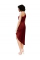 Stretch Satin One Shoulder Midi Length Sleeveless Black Tie Evening Gown / Prom Dress / Bridesmaid Dress Norwich