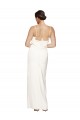 Low Back Ivory Stretch Satin Halter Neck Long Sleeveless Formal Evening Gown / Prom Dress / Bridesmaid Dress Norwich