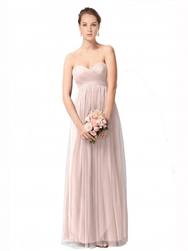 Vintage Rose Tulle Sweetheart Long Cap Sleeves Bridesmaid Dress Norwich