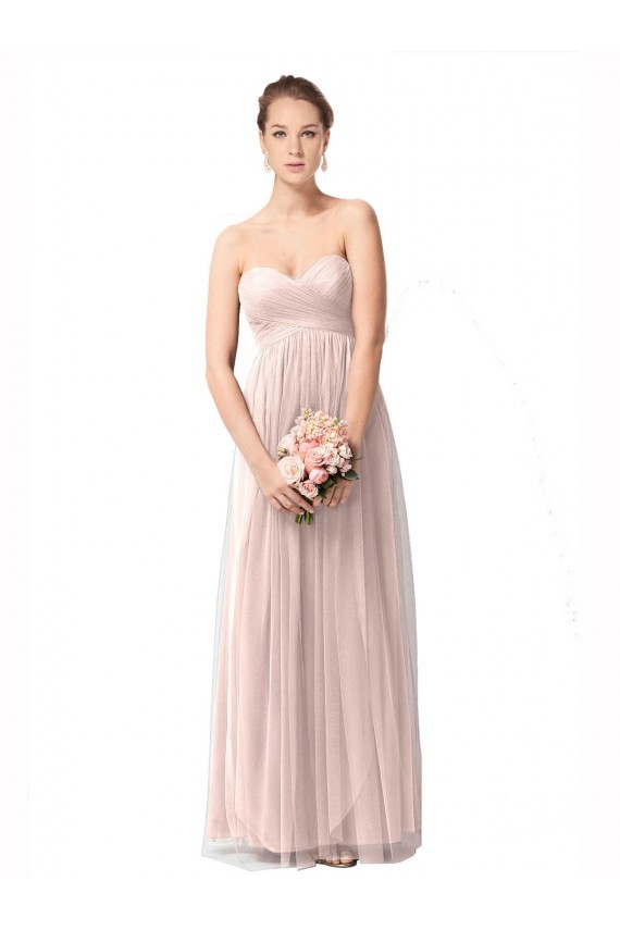Vintage Rose Tulle Sweetheart Long Cap Sleeves Bridesmaid Dress Norwich