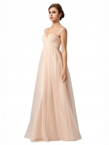 Tulle Sweetheart Long Sleeveless Bridesmaid Evening Gowns Norwich