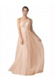 Keyhole Back Tulle Spaghetti Straps Long Sleeveless Formal Dress / Bridesmaid Dress Norwich