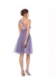 Watermelon Tulle One Shoulder Long Sleeveless Bridesmaid Dress Norwich