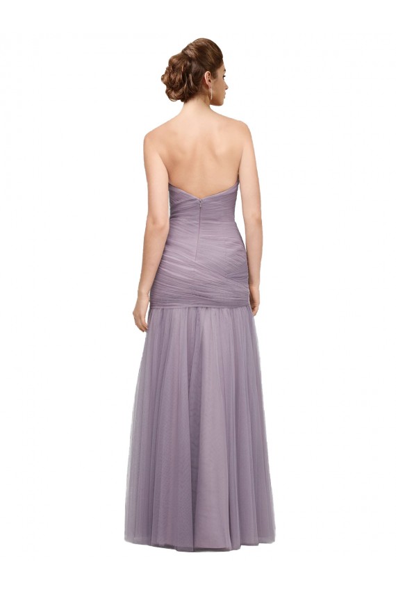 Heather Tulle Sweetheart Long Sleeveless Bridesmaid Dress Norwich