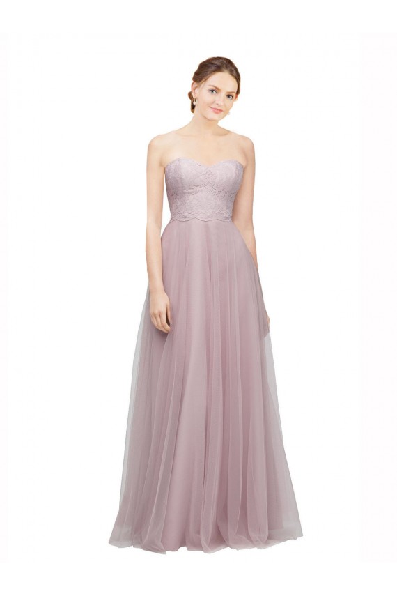 Tulle & Lace Sweetheart Long Sleeveless Bridesmaid Dress / Evening Dress Norwich