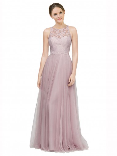 Tulle & Lace Sweetheart Long Sleeveless Bridesmaid Dress Norwich