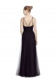 Tulle Spaghetti Straps Long Sleeveless Bridesmaid Gown Norwich