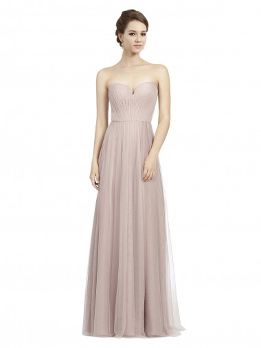 Tulle Sweetheart Long Sleeveless Formal Dress / Bridesmaid Dress Norwich