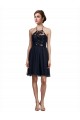Tulle Halter Neck Knee Length Sleeveless Bridesmaid Gown Norwich