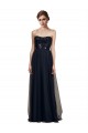 Black Tulle Sweetheart Long Sleeveless Bridesmaid Gown Norwich