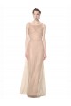 Tulle Illusion Neck Long Sleeveless Bridesmaid Dress Norwich