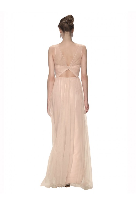 Tulle Illusion Neck Long Sleeveless Bridesmaid Dress Norwich
