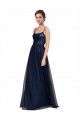 Tulle & Lace Spaghetti Straps Long Sleeveless Bridesmaid Dress Norwich