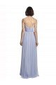 Lilac Tulle Spaghetti Straps Long Sleeveless Bridesmaid Dress Norwich