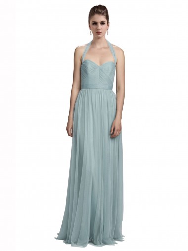 Tulle Halter Neck Long Sleeveless Bridal Party Dress / Evening Dress Norwich