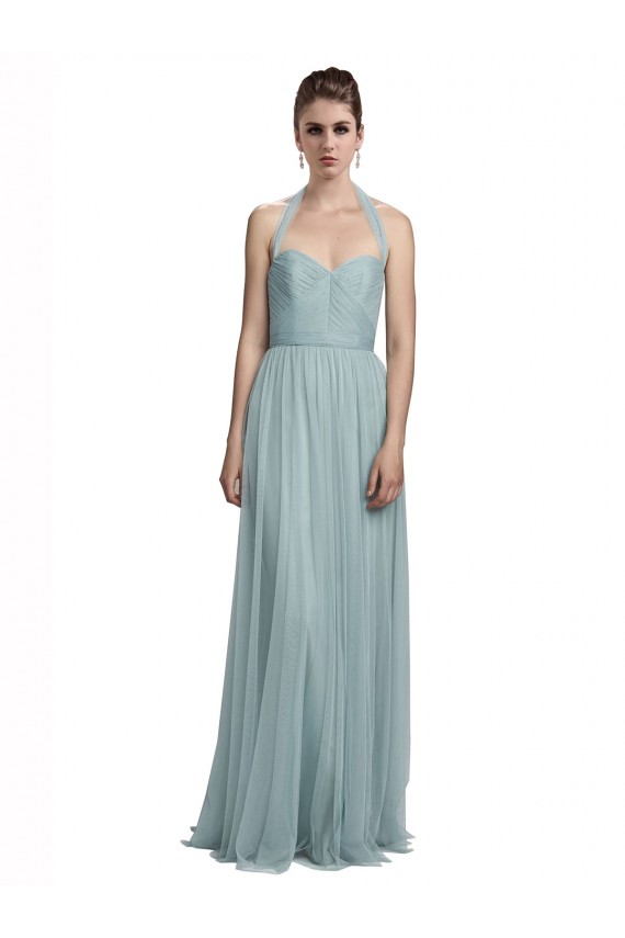 Tulle Halter Neck Long Sleeveless Bridal Party Dress / Evening Dress Norwich