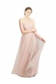 Pink Tulle Sweetheart Long Sleeveless Bridesmaid Dress / Evening Dress Norwich