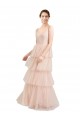 Tulle V-Neck Long Sleeveless Semi Formal Evening Dress / Bridesmaid Dress Norwich