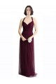 Keyhole Back Tulle Halter Neck Long Sleeveless Bridesmaid Dress / Evening Dress Norwich