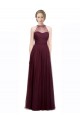 Red Tulle Halter Neck Long Sleeveless Bridesmaid Dress Norwich