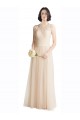 Tulle & Lace Bateau Neck Long Sleeveless Bridesmaid Dress Norwich