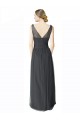 V-Back Tulle V-Neck Long Sleeveless Formal Dress / Bridesmaid Dress Norwich