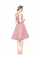 Tulle V-Neck Knee Length Sleeveless Bridesmaid Gown Norwich
