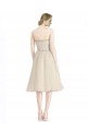 Tulle Strapless Cocktail Length Sleeveless Bridesmaid Dress Norwich