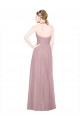 Low Back Tulle Halter Neck Long Sleeveless Bridesmaid Gown Norwich