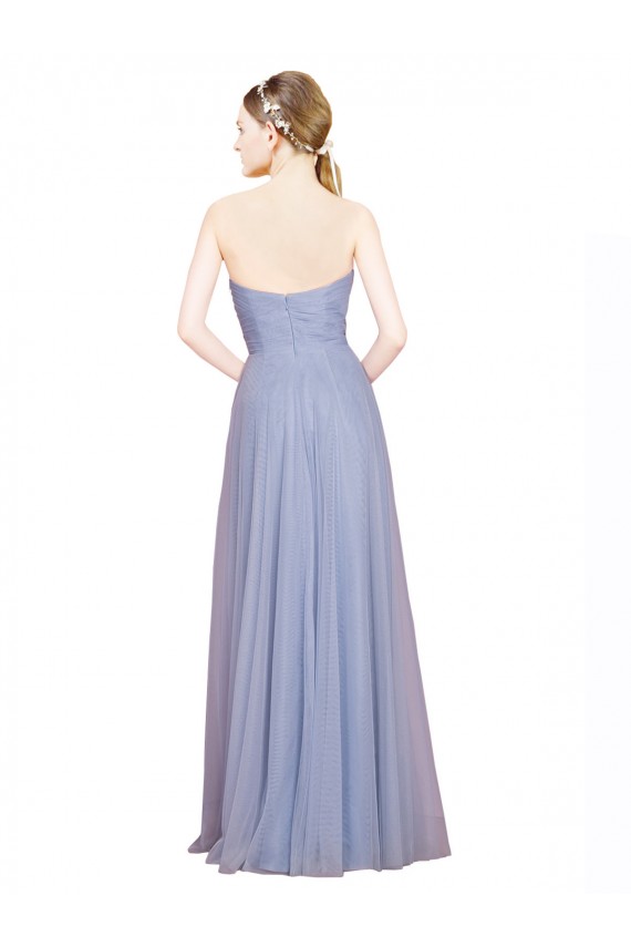 Low Back Tulle Sweetheart Long Sleeveless Formal Dress / Bridesmaid Dress Norwich