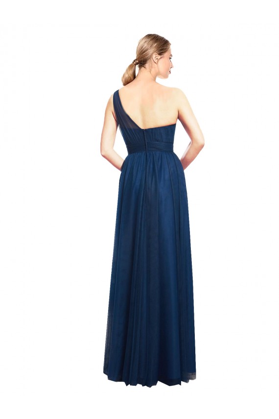 Tulle One Shoulder Long Sleeveless Bridesmaid Dress / Evening Dress Norwich