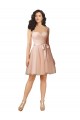 Keyhole Back Tulle & Lace Sweetheart Knee Length Cap Sleeves Bridesmaid Dress Norwich