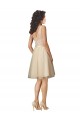 V-Back Tulle & Lace V-Neck Knee Length Sleeveless Bridesmaid Dress Norwich