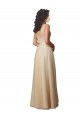 V-Back Tulle & Lace V-Neck Long Sleeveless Bridesmaid Dress Norwich