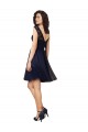 V-Back Tulle & Lace Bateau Neck Knee Length Sleeveless Bridesmaid Dress Norwich