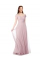 Tulle Off the Shoulder Long Sleeveless Bridesmaid Dress / Evening Dress Norwich