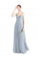 Open Back Tulle Spaghetti Straps Long Sleeveless Evening Dress / Bridesmaid Dress Norwich