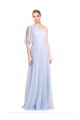 Tulle One Shoulder Long Flutter Sleeves Bridesmaid Dress Norwich