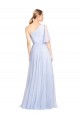 Tulle One Shoulder Long Flutter Sleeves Bridesmaid Dress Norwich