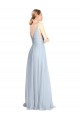 V-Back Tulle Spaghetti Straps Long Floor Length Sleeveless Bridesmaid Dress Norwich