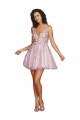 V-Back Tulle V-Neck Short Sleeveless Bridesmaid Dress Norwich