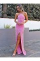 Velvet Sequin Halter Neck Long Sleeveless Prom Dress Norwich