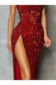 Velvet Sequin Strapless Long Sleeveless Prom Dress / Evening Dress Norwich