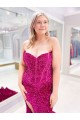 Velvet Sequin Sweetheart Sweep Train Sleeveless Evening Dress Norwich