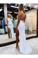 Velvet Sequin V-Neck Long Sleeveless Prom Dress / Evening Dress Norwich