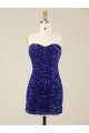 Velvet Sequin Sweetheart Short Sleeveless Prom Dress Norwich