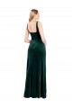 Stretch Velvet Square Neck Long Sleeveless Prom Dress / Bridesmaid Dress Norwich